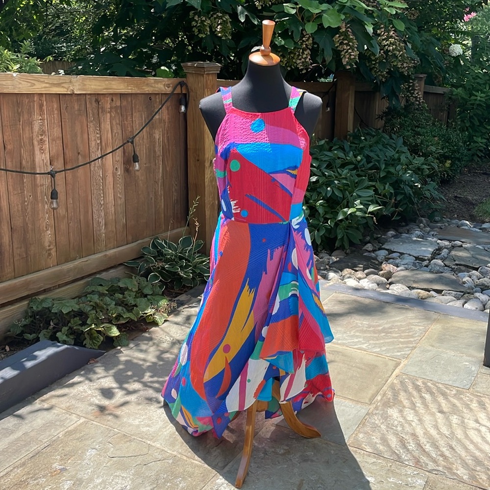 (NEW) Anthropologie Coconinno Jenine Maxi Dress - Miami Vibes - Picture 7 of 16